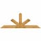 Ekena Millwork Saratoga Rough Sawn Timber Gable Bracket, Western Red Cedar, 84"W x 31"H x 6"D x 6"F, 9/12 Pitch GBW084X31X0606SAR00RWR - alternate 1